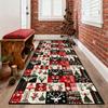 European Style Long Corridor Carpet Christmas Tree Decoration Non-slip Runner Rugs Home Living Room Bedroom Aisle Stair Foot Mat