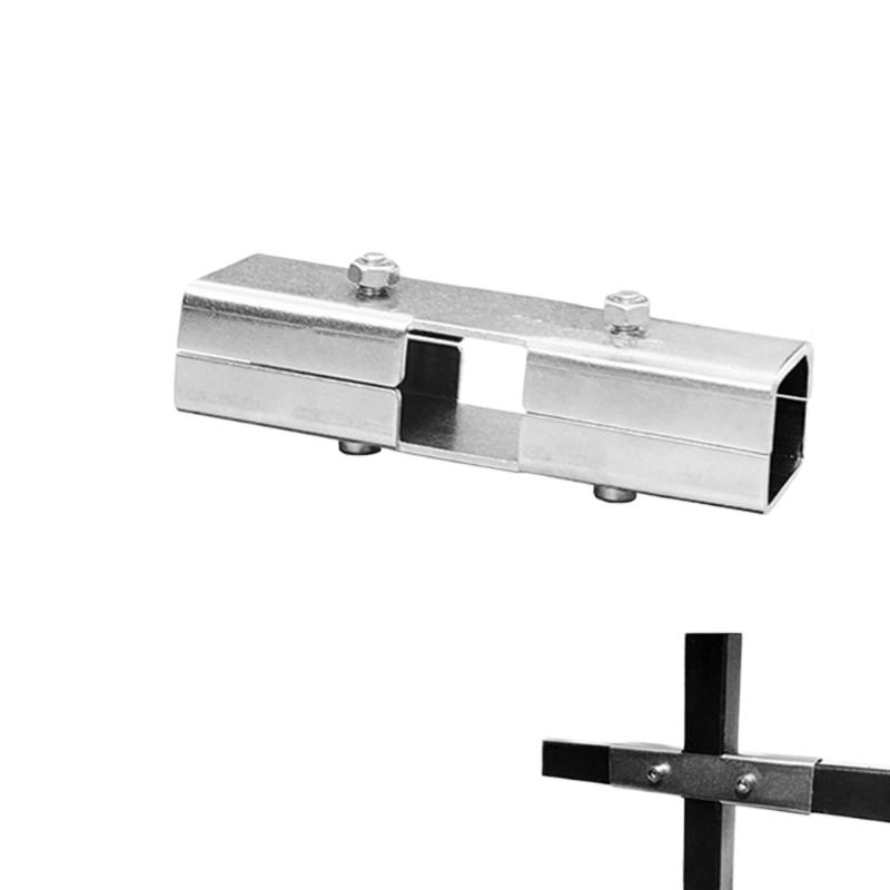 Square Pipe Fixed Joint Storage Rack Connector 3 Way Elbow Pipe Fitting for Fence Rail and Industrial Shelf Construction