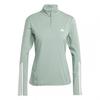 Womens/Ladies Hyperglam Zip Neck Gym Top