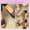 2022 Womens Toe Ankle Strap Flat Sandals Fashionable And Comfy