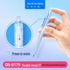 Zhibi DS-0179 Push-Type Gel Pen 0.5mm, Black, Quick-Drying, Silent, Smooth Tip for Practice.