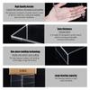 1set Acrylic Risers Display U-Shape Jewelry Display Holder for Jewelry Display Store Fixture Table Decorations Clear 12.5x10x5.3cm 16x10x7.9cm