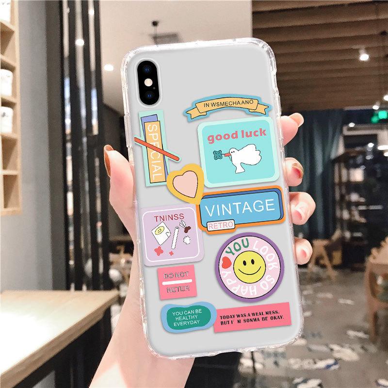 Ins Small Fresh iPhone17promax Suitable for Apple 16Pro Air Cushion Anti-drop 14 Transparent Mobile Phone Case Xr