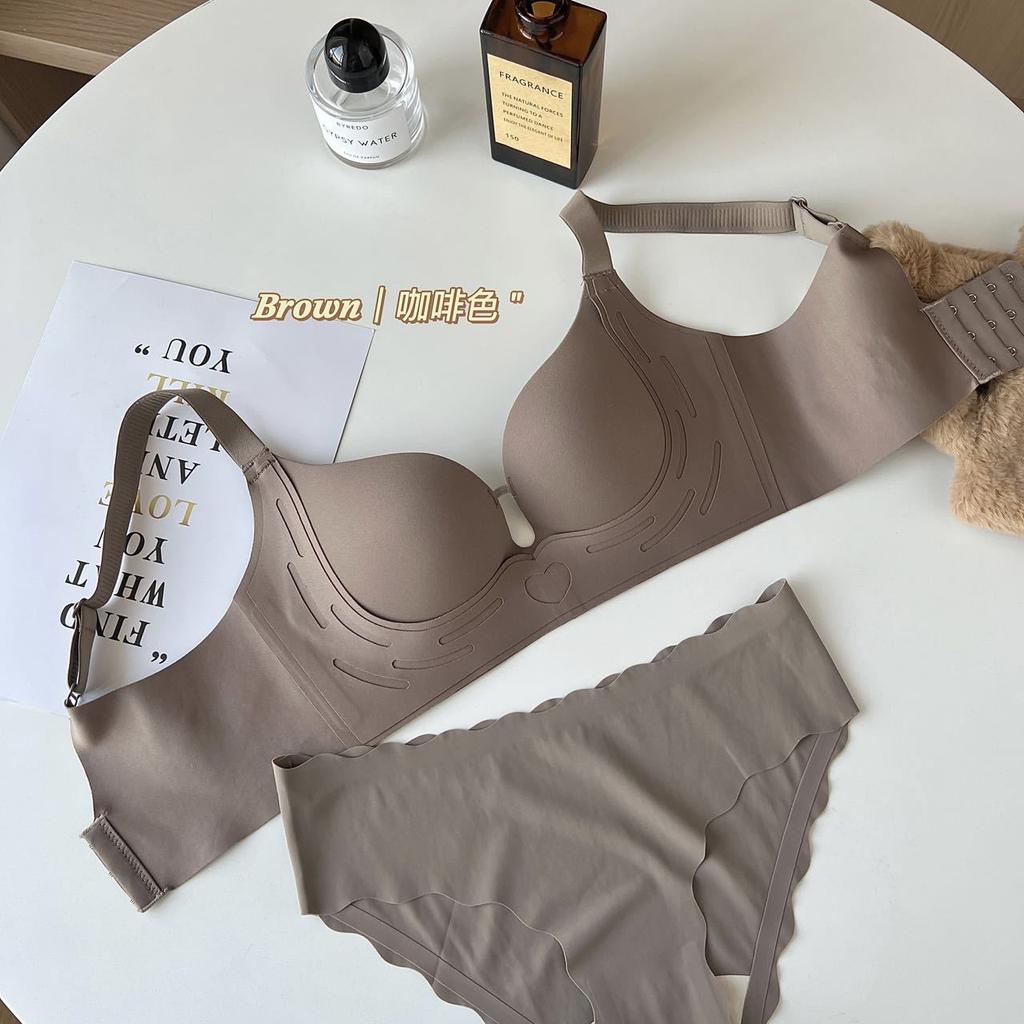 8 Hollow Soft Support Lifting Cup, No Trace and No Feeling To Gather Underwear, Upper Support To Collect Secondary Breasts, Anti-sagging Bra Set