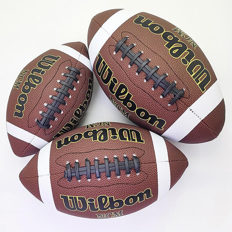 Mingea de Antrenament Rugby PU Gonflabilă Standard Fotbal American Fotbal Indoor Outdoor Pentru Adulți Copii Și Jucători Tineri Mărimea 3 6 9