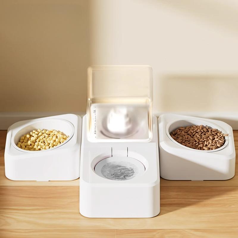 Ceramic Bowl for Dogs Pet Feeder Water Fountain  Small and Medium-sized Dog and Cat Basin  Pet Supplies  Water House  Three Bowls