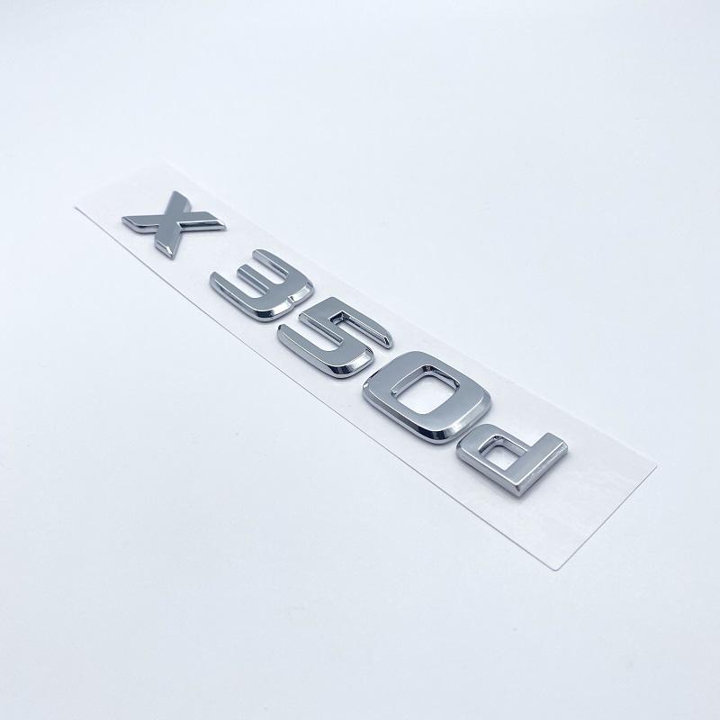3D Chrome Letters X250d X350d 4Matic Etition 1 Emblem for Mercedes Benz X Class Car Fender Badge Trunk Nameplate Logo Sticker UD4