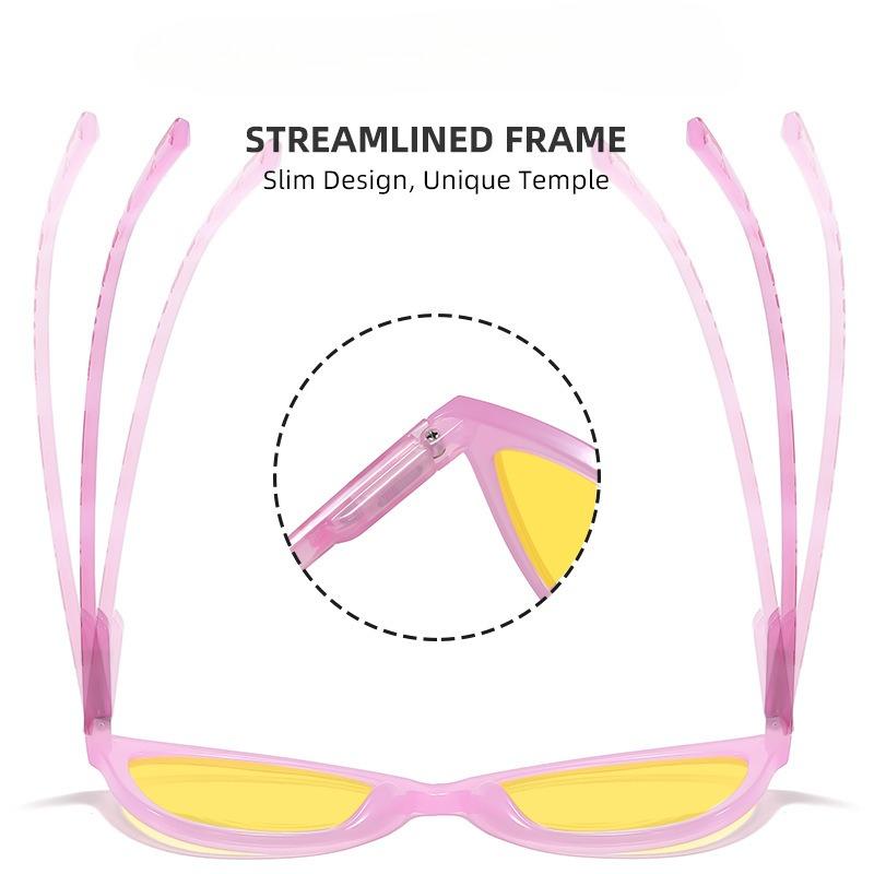 Personalized Cat Eye Night Vision Anti Blue Light Glasses for Men and Women Protect The Eyes for Computer Sports Game Goggles