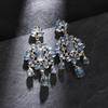 Luxurious Rhinestone Tassel Earrings: Elegant Crystal Studs with a European & American Flair