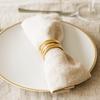 10Pcs Stainless Steel Round Napkin Ring Minimalist Style Napkin Buckle  For Table Settings