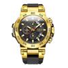 LIGE Men's Multifunctional Waterproof Quartz Chronograph Watch