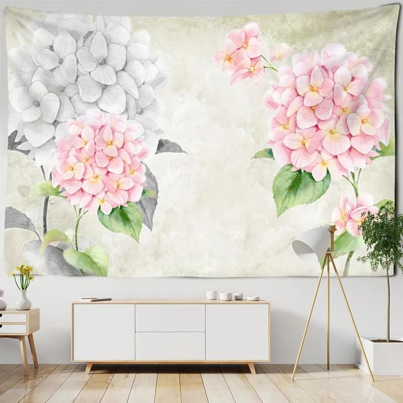 Цветочная картина маслом Стиль Гобелен Офис Гостиная Гобелен Домашний Настенный Декор Гобелен