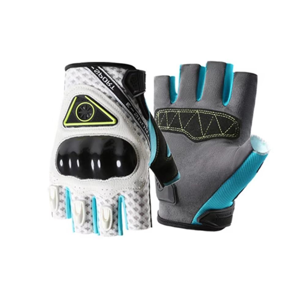 

Breathable Motorcycle Gloves Anti-Slip Half Finger Gloves Riding Wear Riding Gloves Men s Riding M