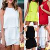 Summer Chiffon Sleeveless Bodysuit Romper - Four Colors & Sizes Available