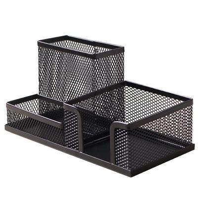 Metall-Stiftehalter mit mehreren Fächern – Kreativer Schreibtisch-Organizer für das Büro