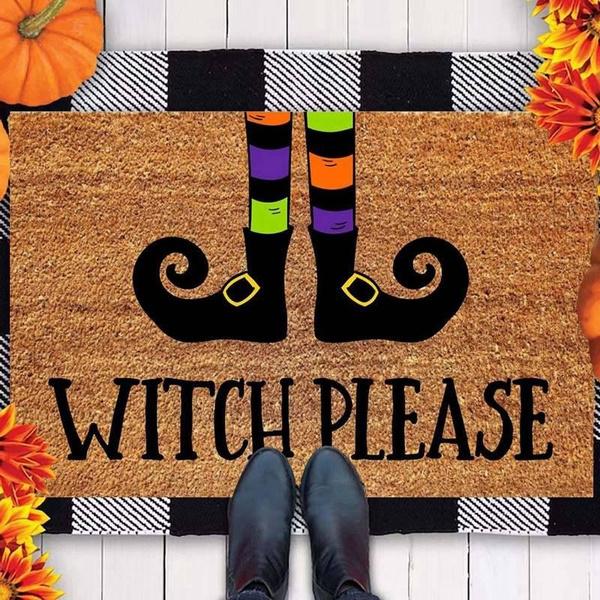 Halloween Home Decoration Atmosphere Mat Entrance Door Mat Kitchen Clown Floor Mat Entrance Mat