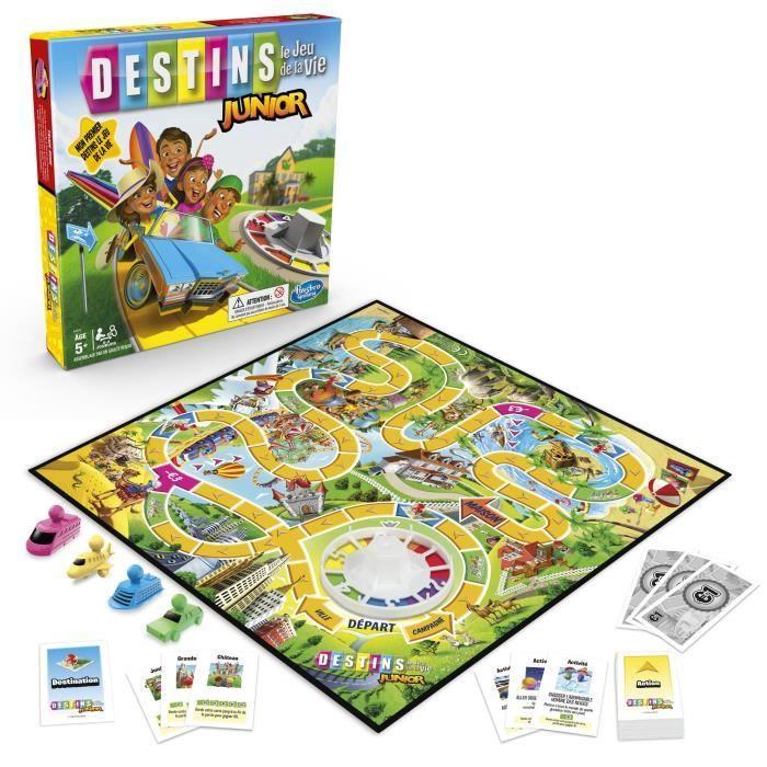 Jeu destins - hasbro gaming - le jeu de la vie junior - pour enfants - à partir de 5 ans
