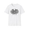 Distressed Bite Me Skull Roses & Snake Unisex Softstyle T-Shirt