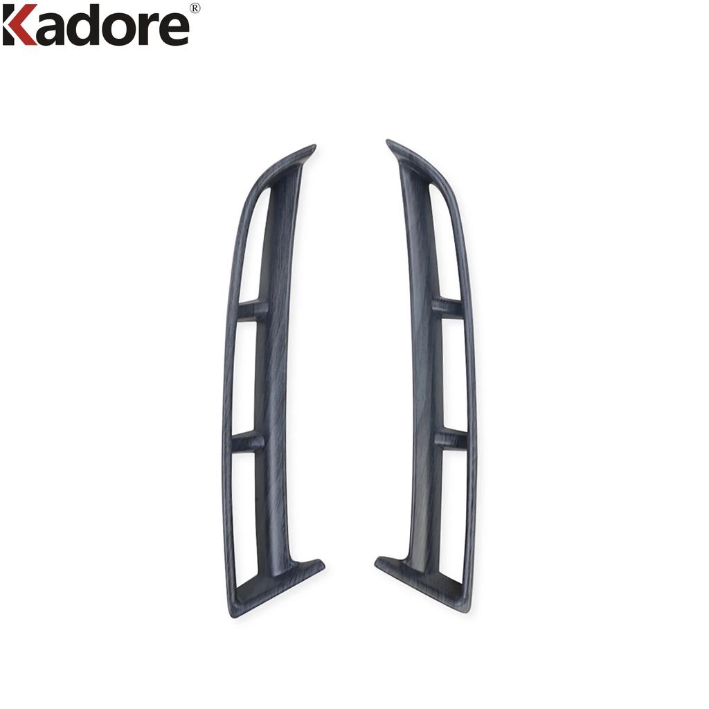 Car Front Fog Light Lamp Eyebrow Cover Trim For Hyundai Tucson NX4 - 2024 Carbon Fiber Foglight Eyelid Strip Accessories