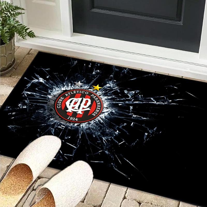 1PC rug Atletico Paranaense Crest Carpet, Chair Rug,Area Rug for Office Bedroom living rooms bedroom, Doormat decor Christmas fan gifts