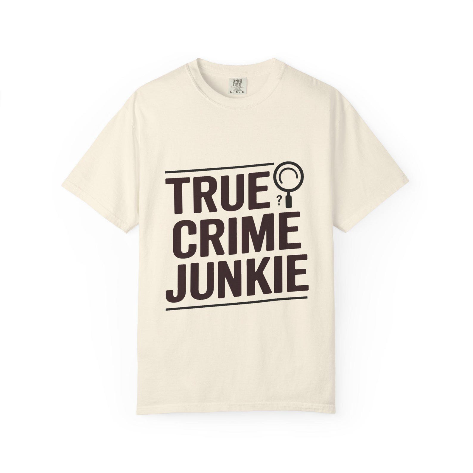 True Crime Junkie Podcast Tee | Dark Academia Mystery Fan Gift | Comfort Colors 1717 2XL