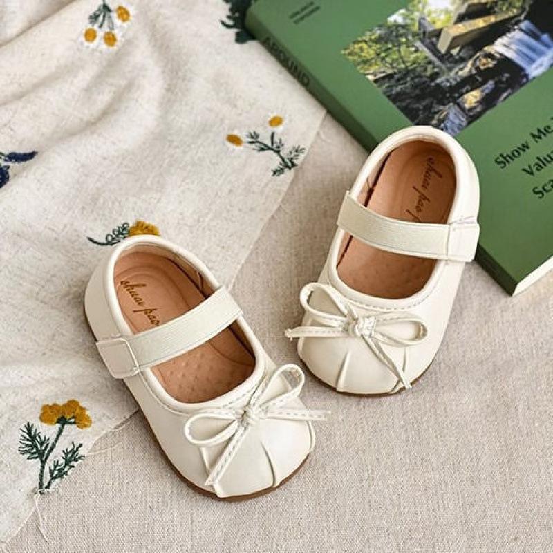 Girls Princess Bowknot Breathable Single Shoes For Kids