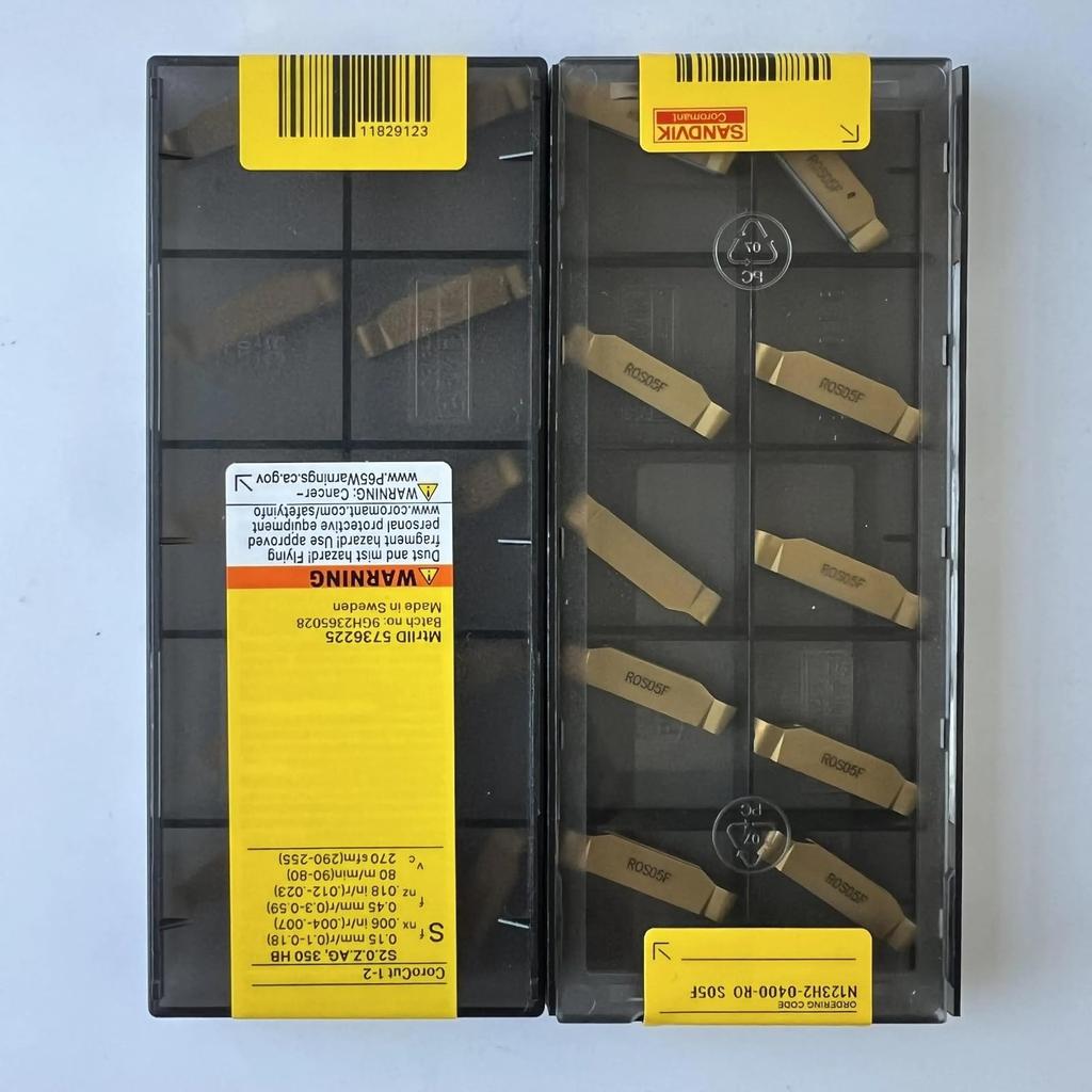 Original Sandvik / N123H2-0400-R0 S05F CNC lathe carbide blade 10 PCS