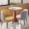 Ice Silk Semi-Circular Chair Cover Short Back Dining Chair Cover Curved Chair Protector for Kitchen Hotel Elastic Seat Cover New
