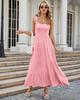 2025 Summer Women's Sleeveless Hot Girl Print Long Dress