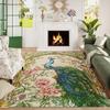 Living Room Peacock Carpet Non Slip Floor Mat Living Room Bedroom Floor Mat Sofa Tea Table Mat