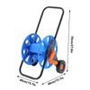 Garden Hose Reel Cart Portable Hand‑Push Water Pipe Storage Rack Organizer with Wheels for G1/2 50m Tube Garden Accessory