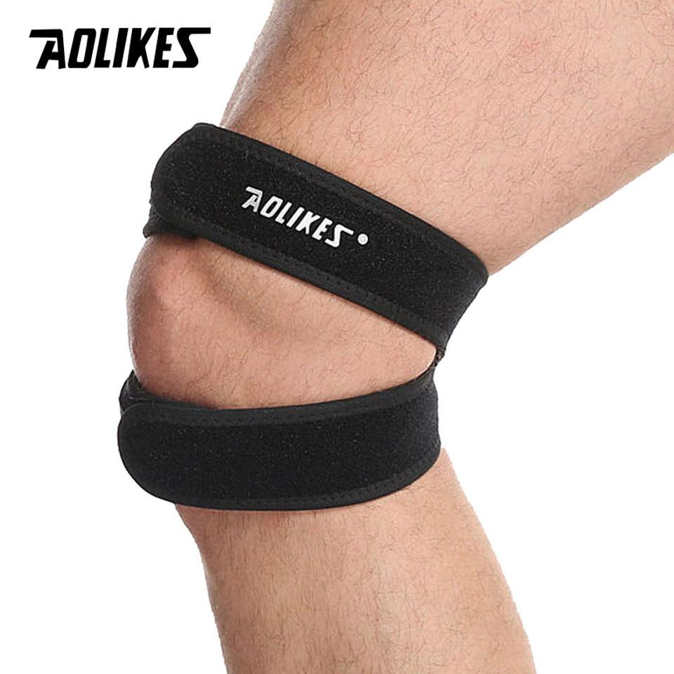 Aolikes 1Pcs Knee Support Patella Belt Elastic Bandage Sport Strap Knee Pads Protector Band Football Running Fitness Knee Brace