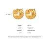High-End Argyle Titanium Steel Ear Cuffs