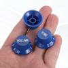 uxcell Guitar Control Metric Top Hat Bell for Electric Guitars and Split Shaft Set x Tone x Knobs, Knobs, Basses, Pots, 3-Piece (Volume 1, 2),
