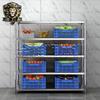 Jin Xiong Shi Heavy-Duty Stainless Steel 5-Tier Storage Shelving Unit