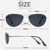MAXJULI Baby Sea Aviator Sunglasses for Small to Medium Face 8017