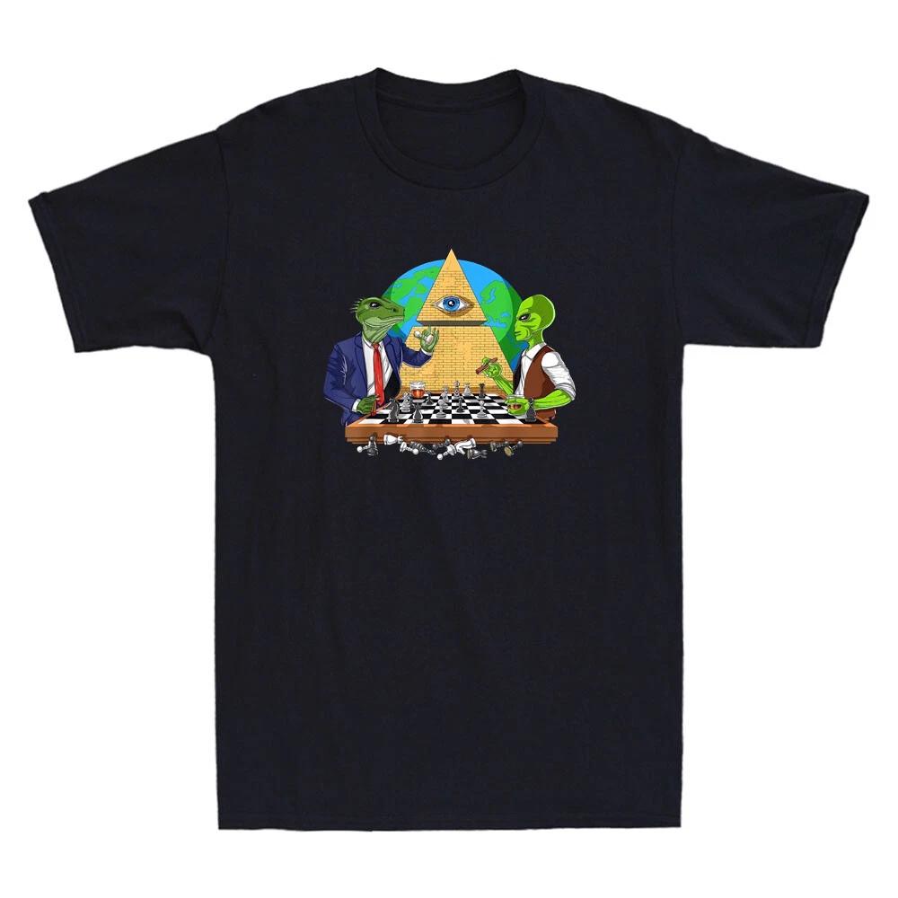 Alien Illuminati Conspiracy Theory All Seeing Eye Aliens Novelty Men s T-Shirt XL