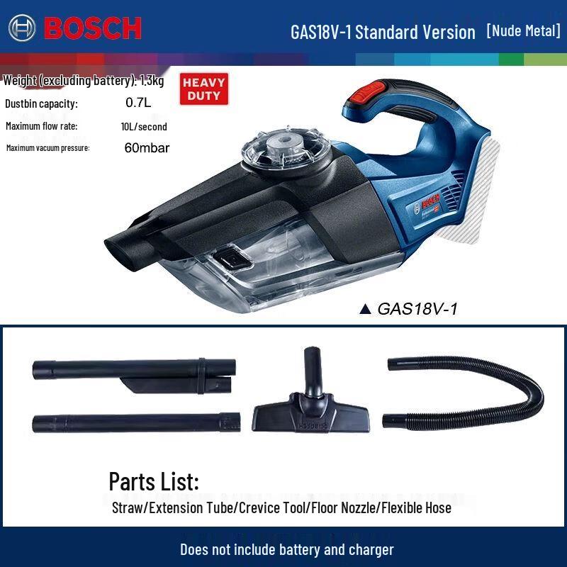 Bosch GAS 18V-1 18V Cordless Handheld Vacuum CN plug (adapter included)
