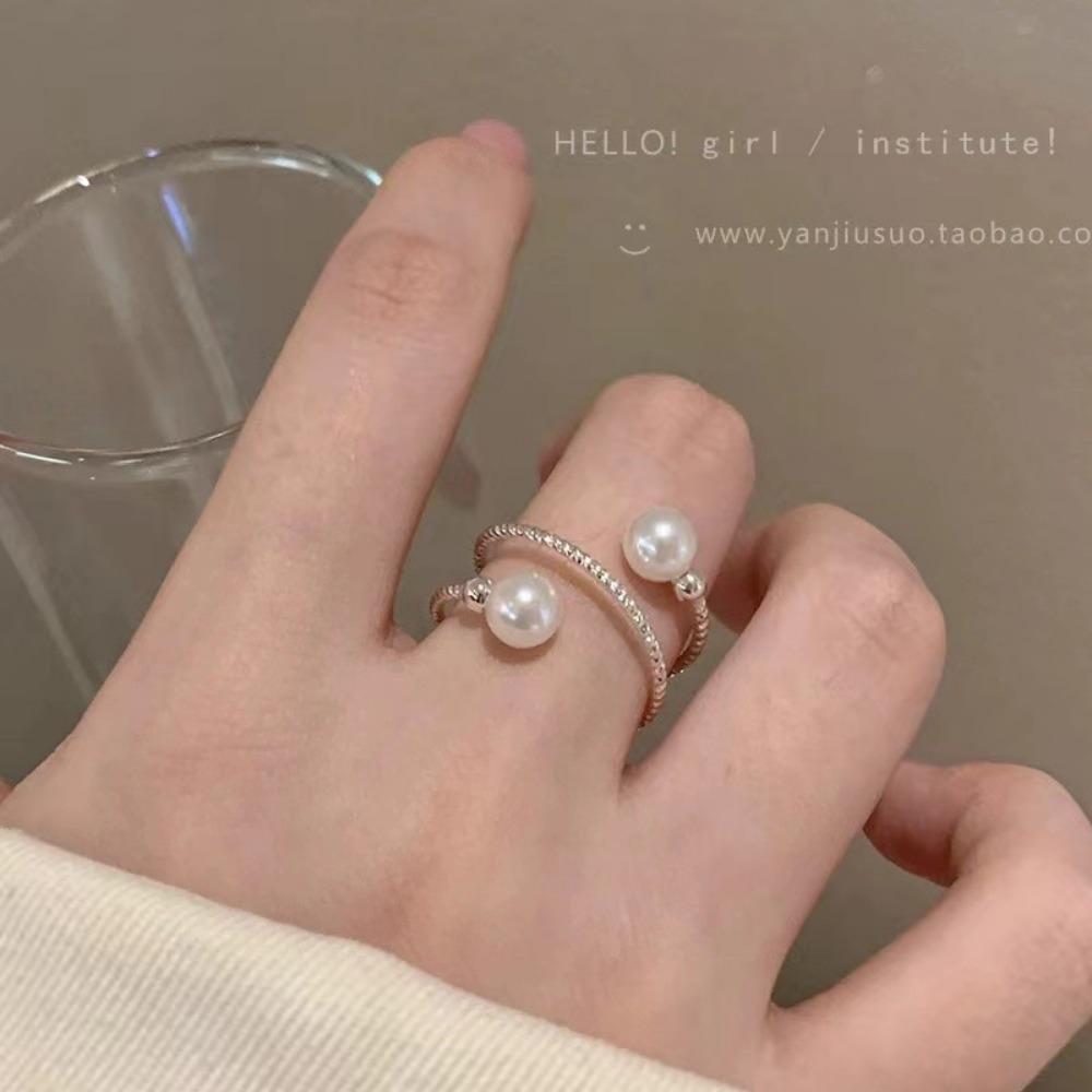 French Retro Blue Butterfly Ring Design Sense Temperament Personality Simple Cold Sense Versatile Ring