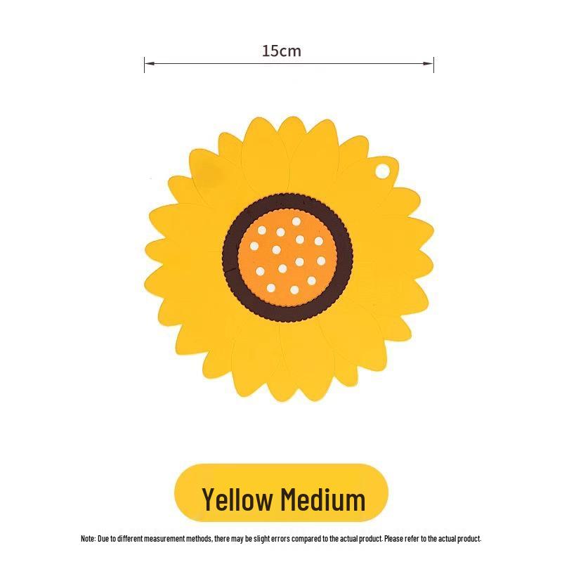 

Силіконовий термостійкий килимок з квітковим візерунком соняшника для обіднього столу - Захисник посуду від опіків