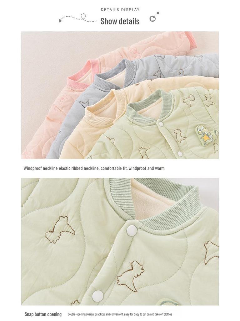 Winter Baby Romper with Cotton Padding - Newborn Thick Velvet Onesie & Warm Outerwear