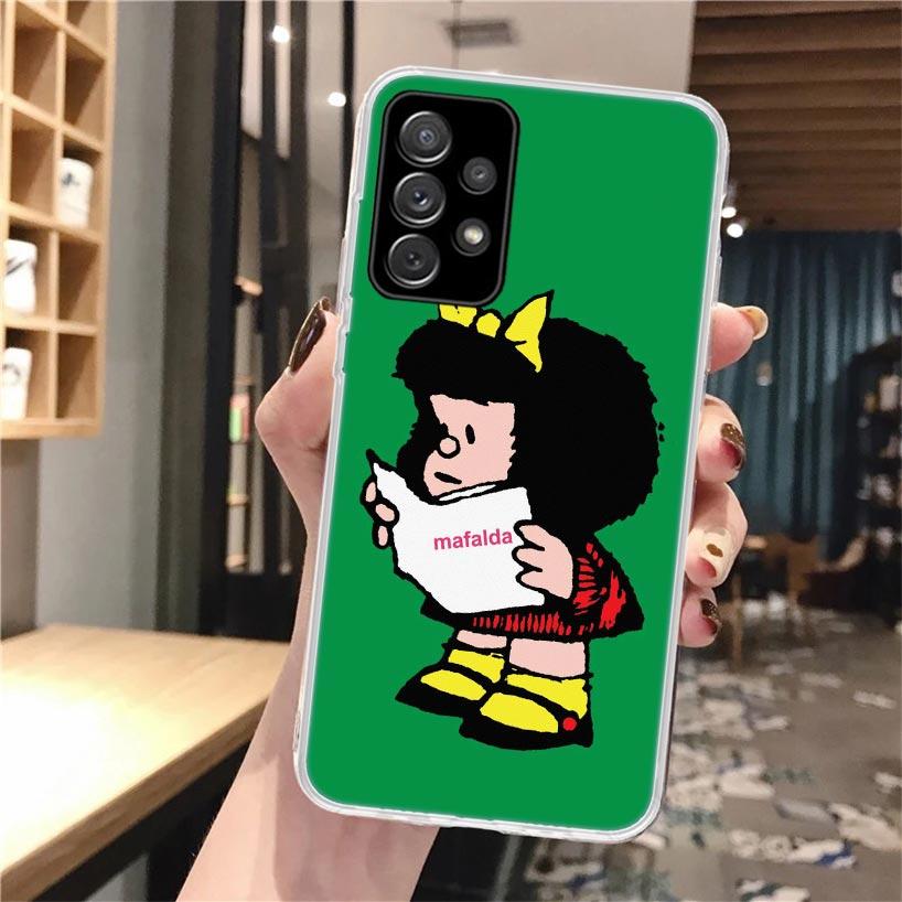 Cartoon Niedliche Mafalda Weiche Handyhülle Für Samsung Galaxy A52 A42 A32 A12 A22 A51 A50S A30S A20S A10S A71 A41 A31 A21S A40 A20E A7