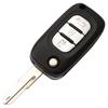 Renault 3-Button Folding Remote Key Shell - Smart Replacement (No Logo)