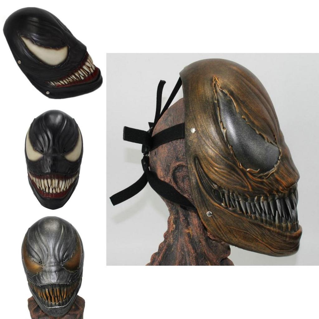 Venom Face Mask Horror Style Resin Prop For Halloween And Christmas Use