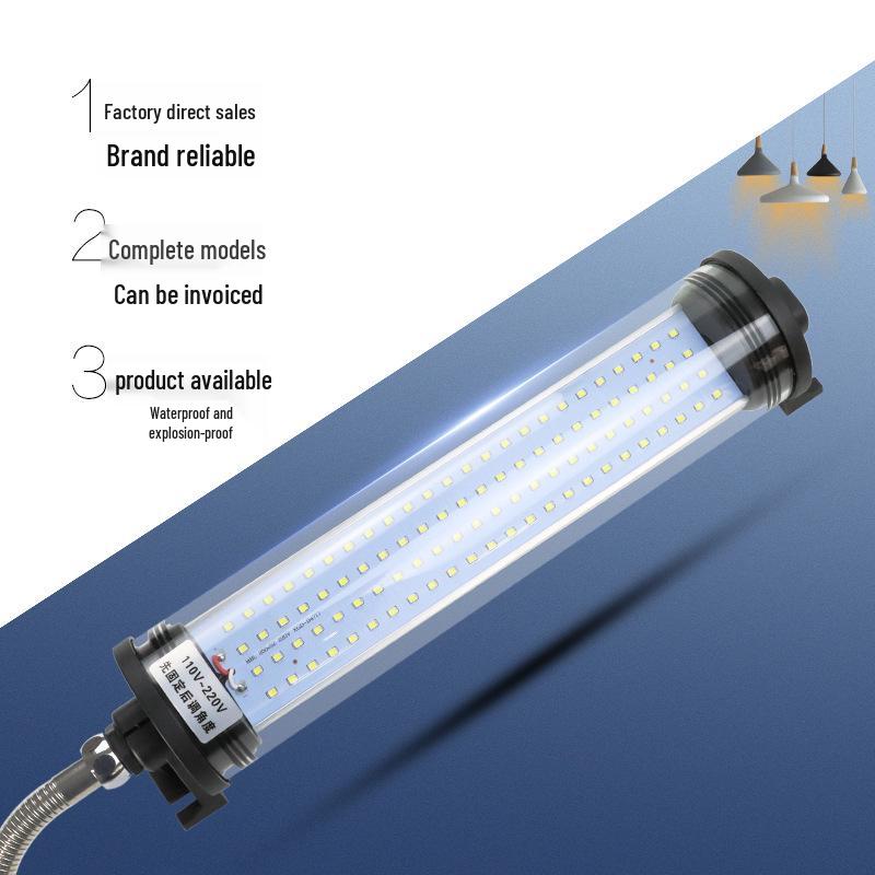 Waterproof Explosion-Proof LED CNC Machine & Lathe Work Light, 220V/24V, Free Shipping