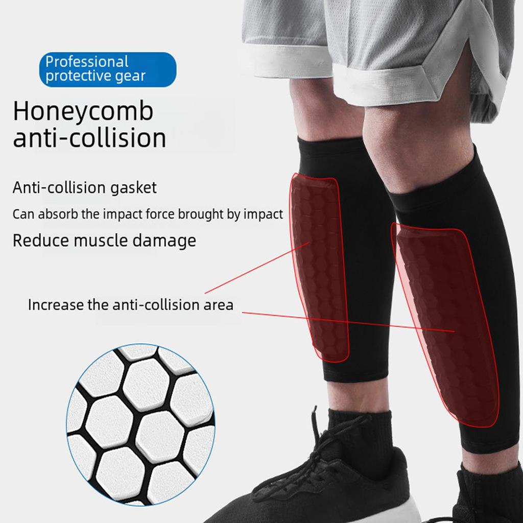 Ski Shin Guards Gel Protective Sleeve Professional Crashproof Shin Guards for Skiing Sport Soccer Shin Guard