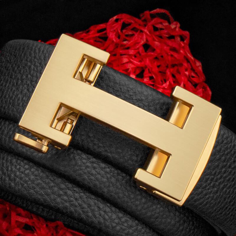 COW Heren Echt Leer Automatische Gesp Riem