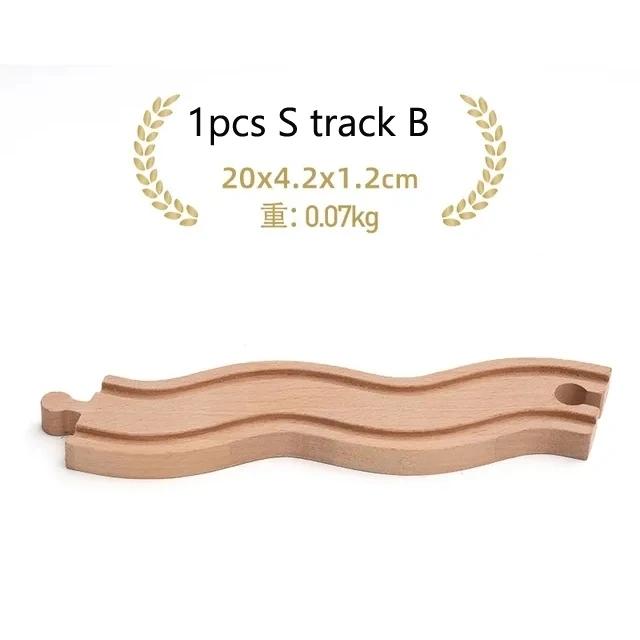 New All Kinds Wooden Track Parts Beech Wooden Railway Train Track Toy Accessories Fit For All Brands Wood Tracks Toys For Kids