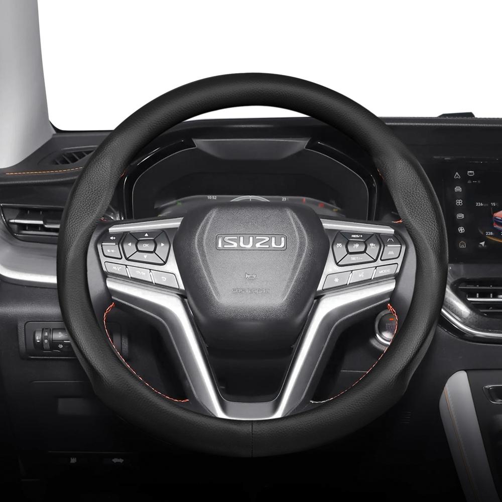 Suitable for ISUZU Perforated Leather Steering Wheel Cover Ultra-Thin Breathable D-MAX MU-X ELF N-Series FORWARD F-Series TRAGA