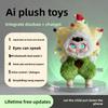 Brinquedo de pelúcia com IA olho inteligente conversa IA brinquedo inteligente, boneca companheira animal de estimação IA bluetooth wifi